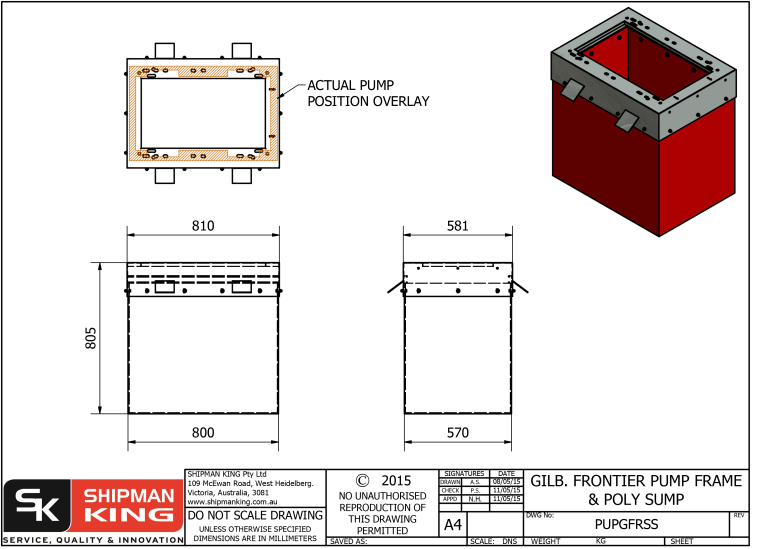 Underpump Containment Sumps Shipman King